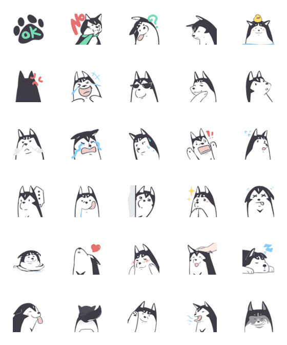 [LINE絵文字]汪物都有情 ✦ 動く絵文字の画像一覧