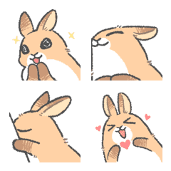 [LINE絵文字] Little Bunny More is moving！の画像