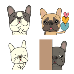 [LINE絵文字] やっぱりかわいいフレンチブルドッグ6の画像