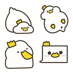 [LINE絵文字] おうじカモ (カップル)の画像