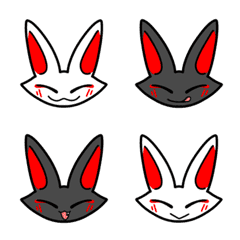 キツネの白狐くんと黒狐くん。の絵文字メイン画像