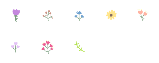 [LINE絵文字]FLOWER EMOJI :の画像一覧