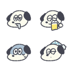 [LINE絵文字] だるいぬ絵文字の画像