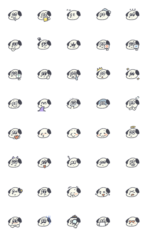 [LINE絵文字]だるいぬ絵文字の画像一覧
