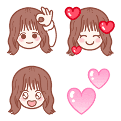 [LINE絵文字] 動く♡ミルキーブラウンちゃんの画像