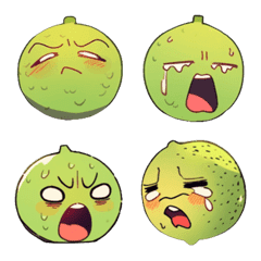 [LINE絵文字] Fruit Stickers -grapefruitの画像