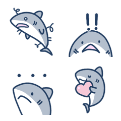 [LINE絵文字] サメの日常色々絵文字の画像