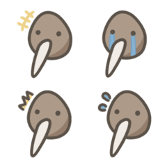 [LINE絵文字] Kiwi Bird ＆ Kiwiの画像