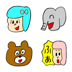 [LINE絵文字] てへへ絵文字1の画像