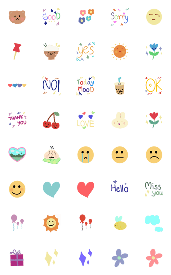 [LINE絵文字]Today Moodの画像一覧