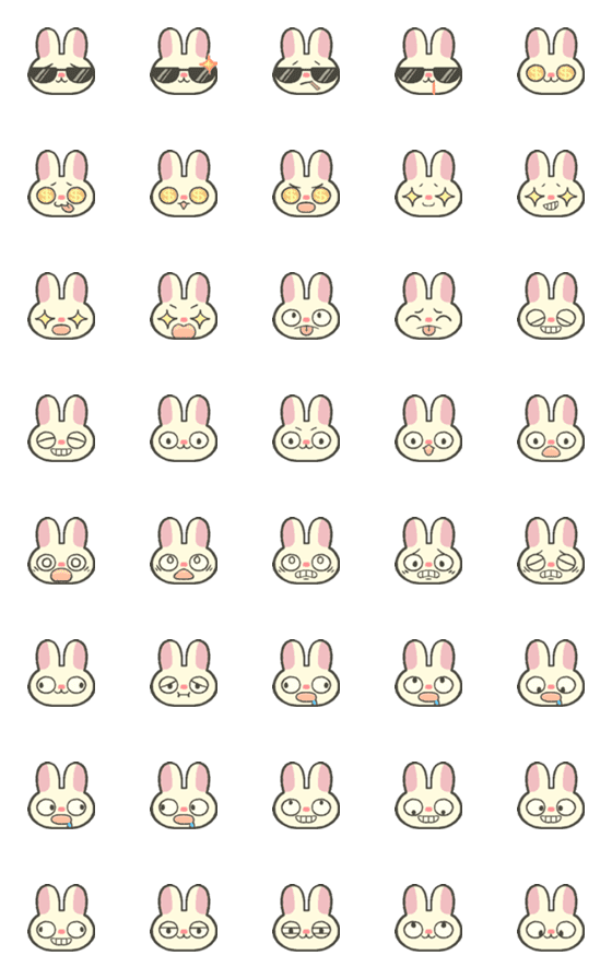 [LINE絵文字]Bunny-2-の画像一覧