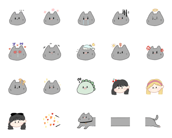 [LINE絵文字]Kittykitty run runの画像一覧