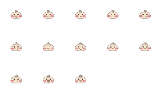 [LINE絵文字]Emoji. Smiley face buns.の画像一覧