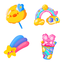 [LINE絵文字] Cutie pastel things emoji 2の画像