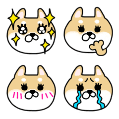 [LINE絵文字] みゆにゃ☆のモフモフしば犬絵文字の画像