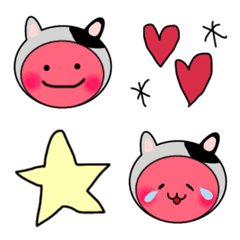 あかたま絵文字（ねこちゃん着ぐるみ）の絵文字メイン画像