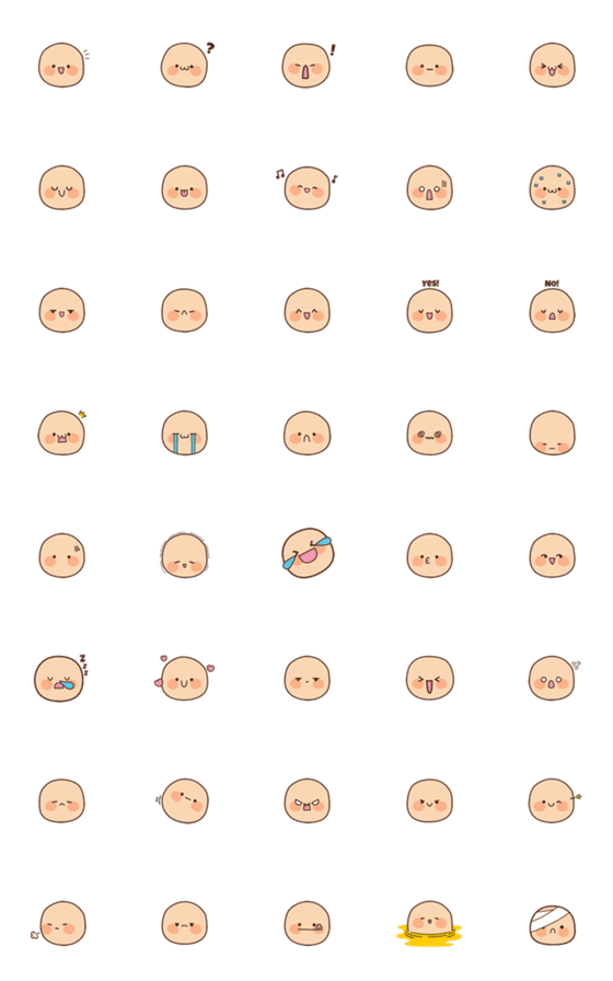 [LINE絵文字]Takoyaki Daily Emojiの画像一覧