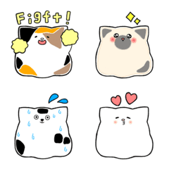[LINE絵文字] Cute cute covered with catsの画像