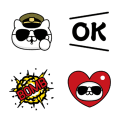 動く！軍人にゃんこ絵文字の絵文字メイン画像