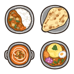 [LINE絵文字] かびえもじ＜カレー編＞の画像