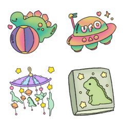 [LINE絵文字] Cutie pastel things emoji 4の画像