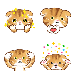 毎日スコちゃん♪ネコもよう絵文字その2の絵文字メイン画像