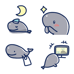 [LINE絵文字] マッコウクジラの日常色々絵文字の画像