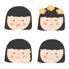 [LINE絵文字] The Girl emojisの画像
