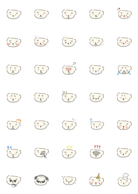 [LINE絵文字]Teddy Doggyの画像一覧