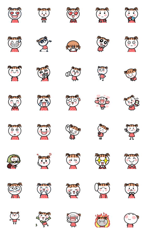 [LINE絵文字]Guan Guan Emoji Dukdik 2の画像一覧
