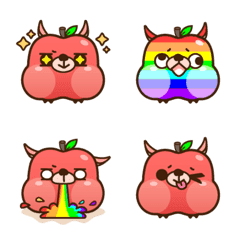 [LINE絵文字] Chubby Apple Dogの画像