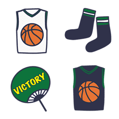 [LINE絵文字] Basketball uniform navyの画像