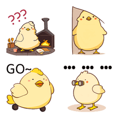 [LINE絵文字] chicken_activity(2023 LET'S DRAW)の画像