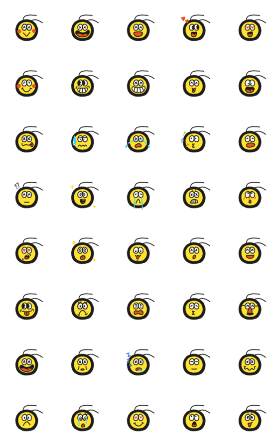 [LINE絵文字]Papabee emojiの画像一覧