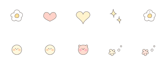 [LINE絵文字]fluffy fluffy Loveの画像一覧