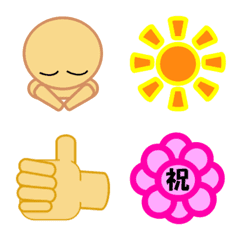 シンプル絵もじの絵文字メイン画像