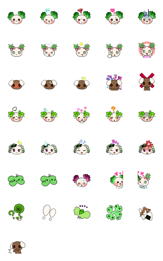 [LINE絵文字]まるしゃんと仲間たちの画像一覧