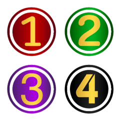 Emoji Number classic luxury animation 3の絵文字メイン画像