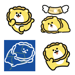 動くしし座の絵文字の絵文字メイン画像