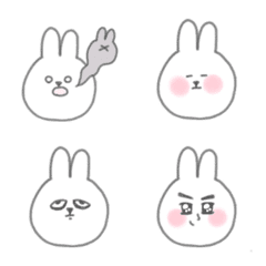 [LINE絵文字] ゆるいうさぎの絵文字です2の画像
