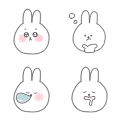 [LINE絵文字] ゆるいうさぎの絵文字ですの画像