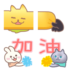 [LINE絵文字] Labico*Rabbits ＆ golden cat ＆ silver catの画像