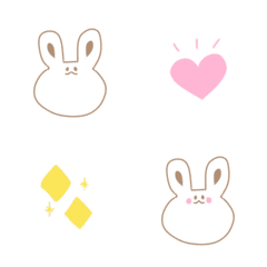 [LINE絵文字] ゆるっとうさちゃんの画像