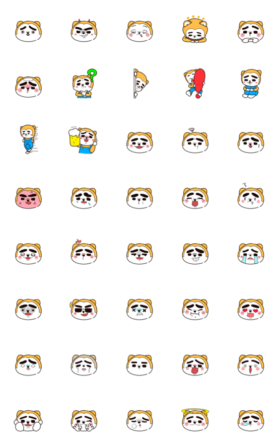 [LINE絵文字]AHMAN's Emojiの画像一覧