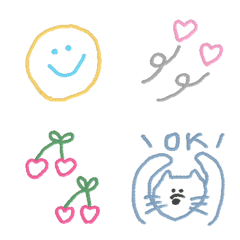 [LINE絵文字] 毎日使えるシンプルな線画絵文字5の画像