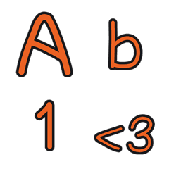 [LINE絵文字] ABC Orangeの画像