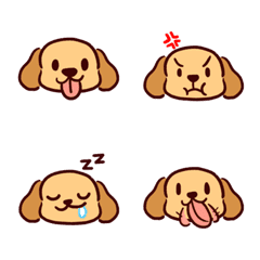 [LINE絵文字] Puppy face everydayの画像