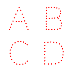 [LINE絵文字] A-Z, scribbled lines.の画像