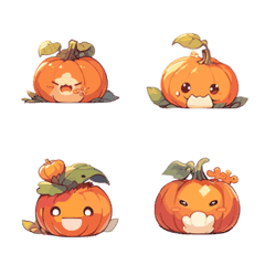 [LINE絵文字] Cute Pumpkin 1の画像