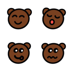 [LINE絵文字] Simple bear_の画像